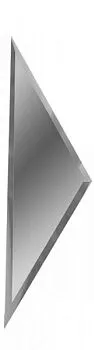 Зеркальная серебряная плитка ПОЛУРОМБ боковой РЗС1-01(б)