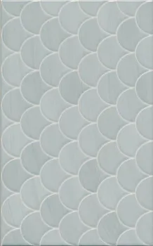 Настенная плитка Сияние голубой структура (6376)