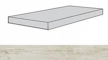 Ступень угловая 620070001384 Iconic White Scal.160 Ang.Sx левая