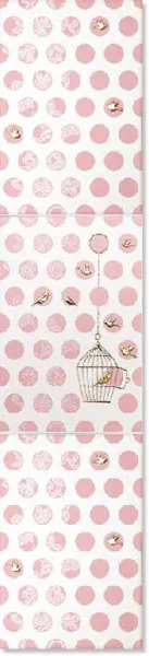 Панно A18/2/1/2/8149 Шарм розовый 20x90 (3 шт 20х30) (изображение)