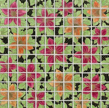 Декор мозаичный DT26 Танец цветов