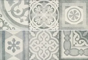 Декор Ros. Composicion retro II gris 30x90 30х90