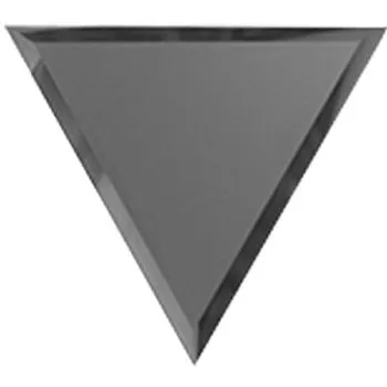 "Зеркальная  матовая  графитовая  плитка ""ПОЛУРОМБ""  с фацетом 10 мм (РЗГм1-01(вн))"