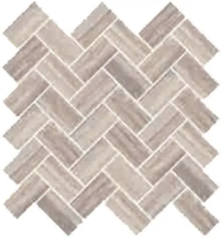 Мозаика Travertini K945654R Шеврон Коричневый (5*10) (изображение)