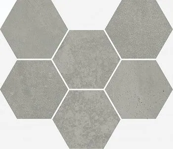 Мозаика Terraviva Grey Mosaico Hexagon (620110000109)