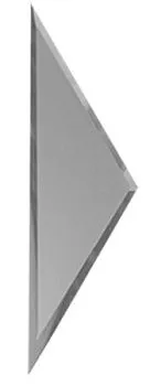 "Зеркальная  матовая  серебряная плитки ""ПОЛУРОМБ""  с фацетом 10 мм (РЗСм1-01(б))"