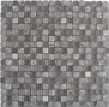 Мозаика MATERIA MOSAICO GREY-GLASS 185024
