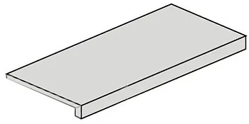 Ступень угловая 620070001192 Drift Light Grey Scal.120 Ang.Dx правая