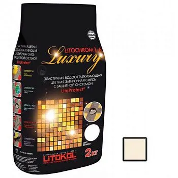 Litochrom 1-6 LUXURY С.50 светло-бежевая затирочная смесь (2 кг)