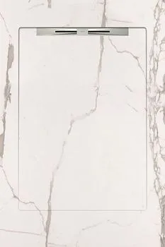Керамический душевой поддон INFINITY WHITE - SLOPE LINE
