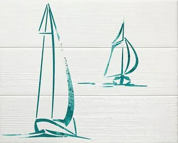 Настенное панно DEC. SET(3) WIND TURQUOISE(комплект 3 плитки)