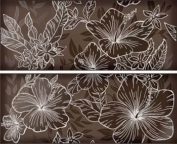 Панно ELISSA FIORE MARRONE 50.5х40.2