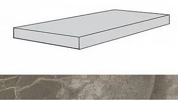 Ступень угловая 620070001785 Allure Grey Beauty Scal.160 Ang.Sx Lap.Лев.Шлиф 