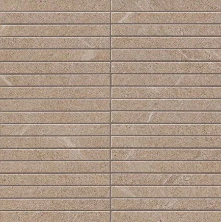 Мозаика керамогранит Marvel Stone Desert Beige Mosaico Bacchetta (AS4I) (изображение)