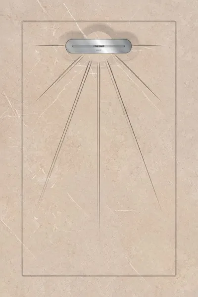 Керамический душевой поддон ARMONI BEIGE - MULTI LINEAR MASSIVE (изображение)