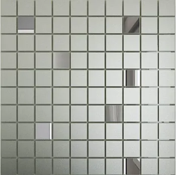 Мозаика зеркальная Серебро матовое + Графит См90Г10 ДСТ  чип 25 х 25