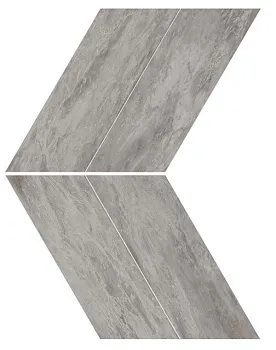 Мозаика керамогранит Marvel Stone Bardiglio Grey Chevron Lappato (AS1U)