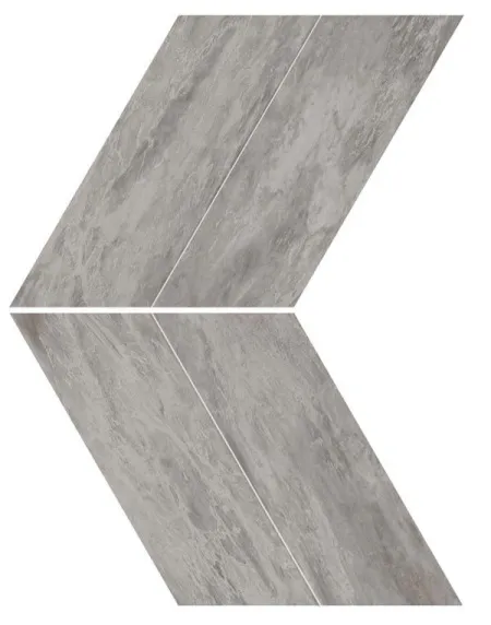 Мозаика керамогранит Marvel Stone Bardiglio Grey Chevron Lappato (AS1U) (изображение)