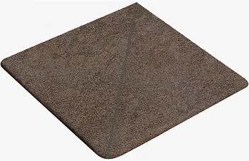 Угл.ступень Cart.Pietra de Firenze Nero curvo  (set 2 pcs)