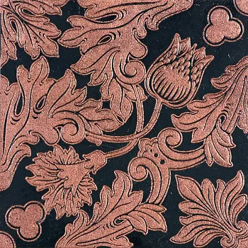 Нат.камень VIVALDI fondo Cherry/decoro Nero Marquinia