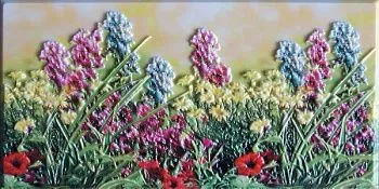 Декор PADRONALE FIORI Cenefa Hueso