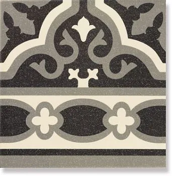 Напольная плитка Florentine Cenefa Black