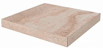 Угловая ступень Амбуаз  клееная правая беж светлый (DL602100R/GCD 0 