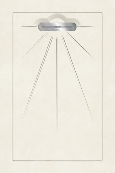 Керамический душевой поддон ARC WHITE - MULTI LINEAR MASSIVE (изображение)