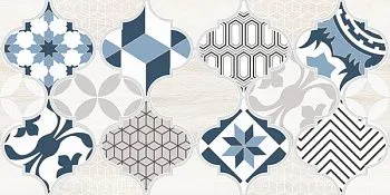 Декор Мореска 2 синий 1641-8630