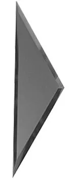 "Зеркальная  матовая  графитовая  плитка  ""ПОЛУРОМБ""  с фацетом 10 мм (РЗГм1-02(б))"