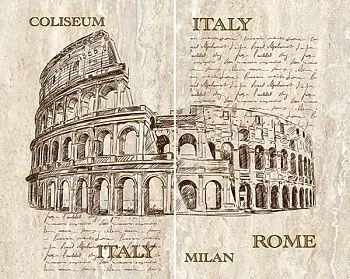 Панно Efes coliseum из 2-х плиток