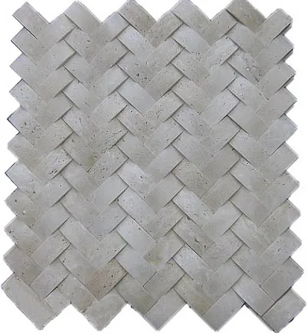 Мозаика NETWORK травертин чип 2х4 (изображение)