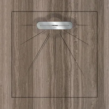 Керамический душевой поддон SERPEGIANTE VIZON - MULTI LINEAR MASSIVE 90