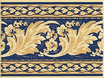 Декор NICOLE CORAL BLU SU CREMA