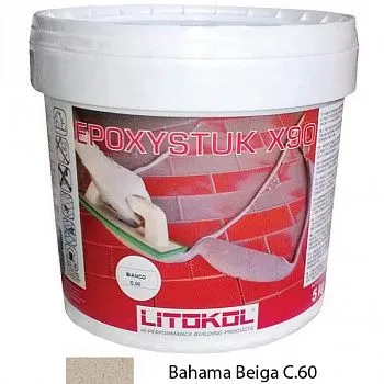 Epoxystuk X90 C.60 багамабеж (ведро 4,5кг+ведро 0,5кг)