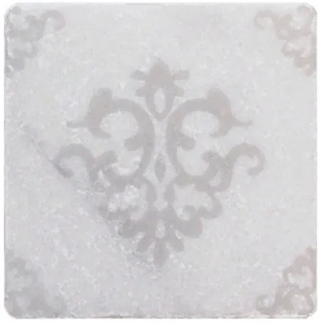 Декор WHITE MARBLE Motif №3 белый (изображение)