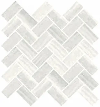 Мозаика Travertini K945651R Шеврон Белый (5*10)