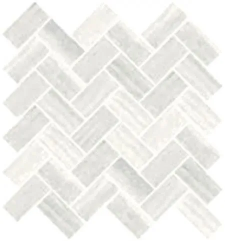 Мозаика Travertini K945651R Шеврон Белый (5*10) (изображение)