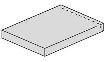 Ступень угловая 620070001397 Drift Grey Scal.80 Ang.Sx левая