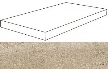 Угловая ступень Era Beige Scalino Angolare Sx левая