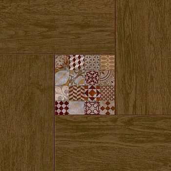 Керамогранит Bellariva коричневый C-BL4R112D