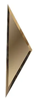 "Зеркальная  бронзовая  плиткиа ""ПОЛУРОМБ"" с фацетом  10 мм (РЗБ1-01(б))"