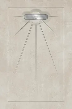 Керамический душевой поддон BETON CREAM - MULTI LINEAR MASSIVE