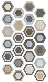 Керамогранит TRIPOLI Hexa (24 вариаций рис.)