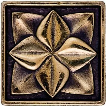 Вставка декоративная латунная (лилия-бронза)