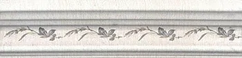 Бордюр Кантри Шик BLB028 Багет белый декорированный