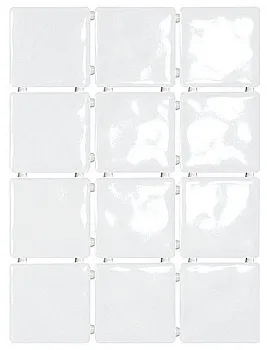 Плитка 1236 Бриз белый, полотно 30х40 из 12 частей 9,9x9,9