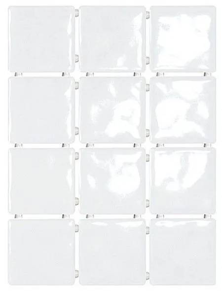 Плитка 1236 Бриз белый, полотно 30х40 из 12 частей 9,9x9,9 (изображение)