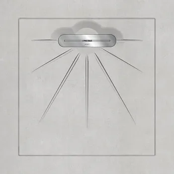 Керамический душевой поддон BETON WHITE - MULTI LINEAR MASSIVE 90