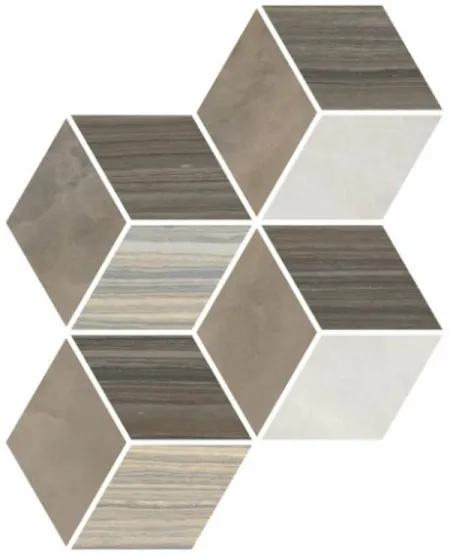 Декор Serpe-Nuvola Ромб теплая гамма ЛПР (K948240LPR01VTE0) (изображение)